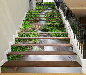 3D Turbulent Water 027 Stair Risers