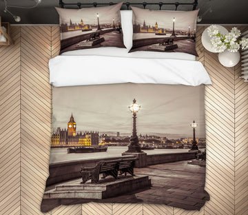 3D Riverside Street Light 85193 Assaf Frank Bedding Bed Pillowcases Quilt