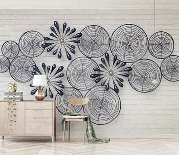 3D Round Decoration WC769 Wall Murals
