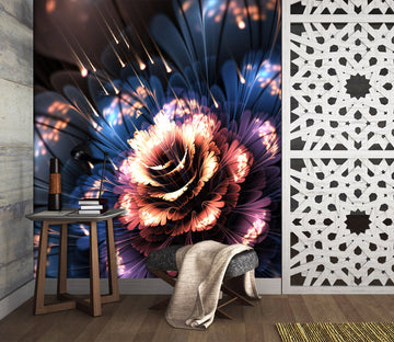 3D Firework Flower 2023 Wall Murals