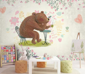 3D Brown Bear WG747 Wall Murals