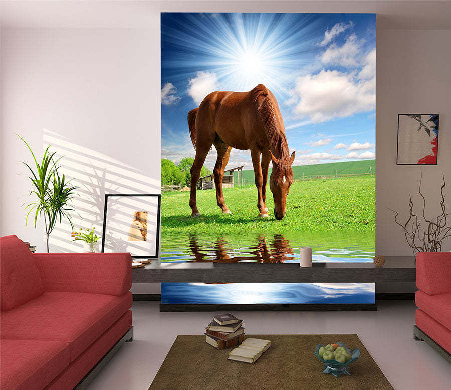 3D Prairie Horse 1092 Wall Murals