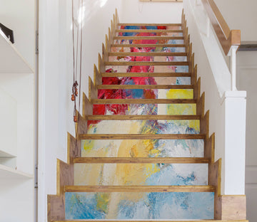 3D Pigment Oil Painting Pattern 89225 Allan P. Friedlander Stair Risers