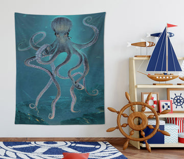 3D Octopus 11706 Vincent Tapestry Hanging Cloth Hang