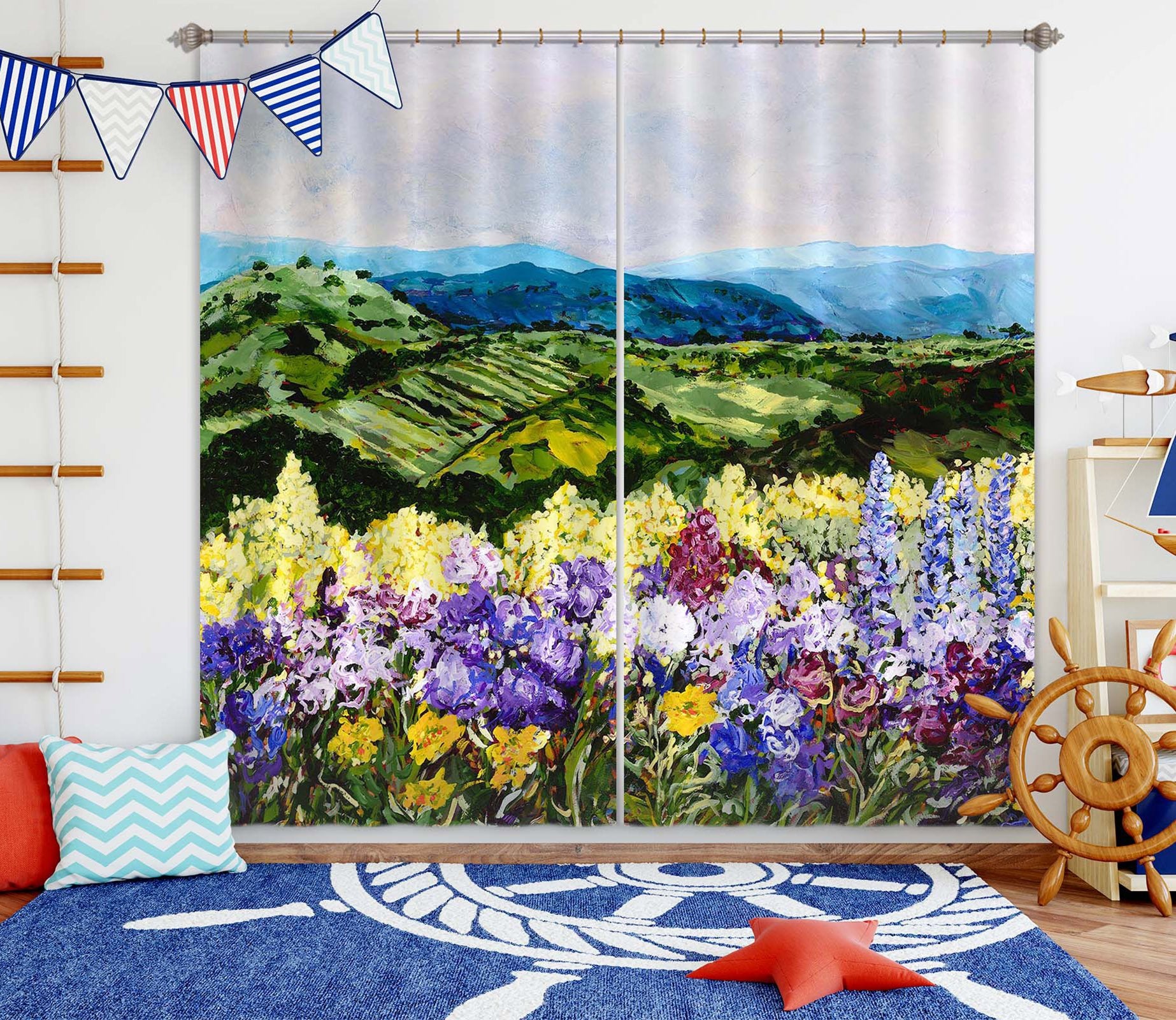 3D Beautiful Oil Painting 136 Allan P. Friedlander Curtain Curtains Drapes Wallpaper AJ Wallpaper 