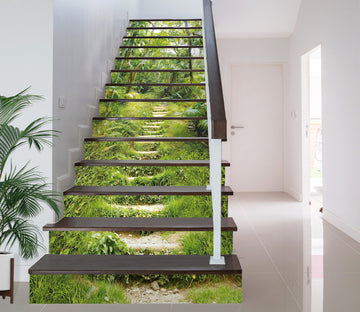 3D Grass Steps 005 Stair Risers