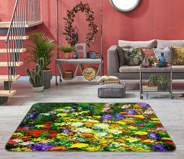 3D Beautiful Flowers 1066 Allan P. Friedlander Rug Non Slip Rug Mat