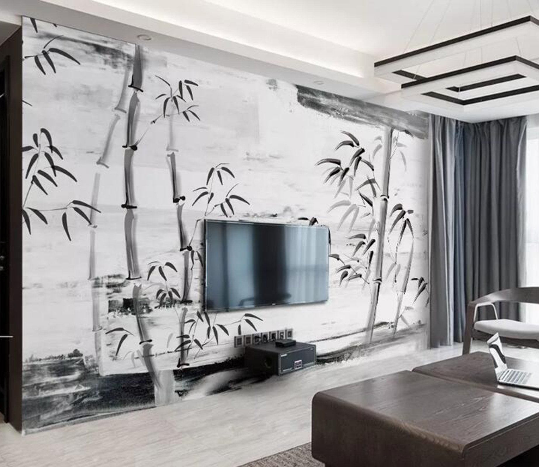 3D Bamboo Forest WG14 Wall Murals Wallpaper AJ Wallpaper 2 