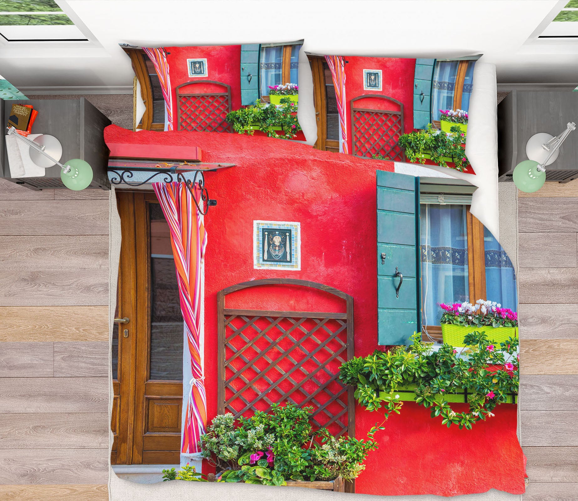 3D Red Door 2132 Marco Carmassi Bedding Bed Pillowcases Quilt