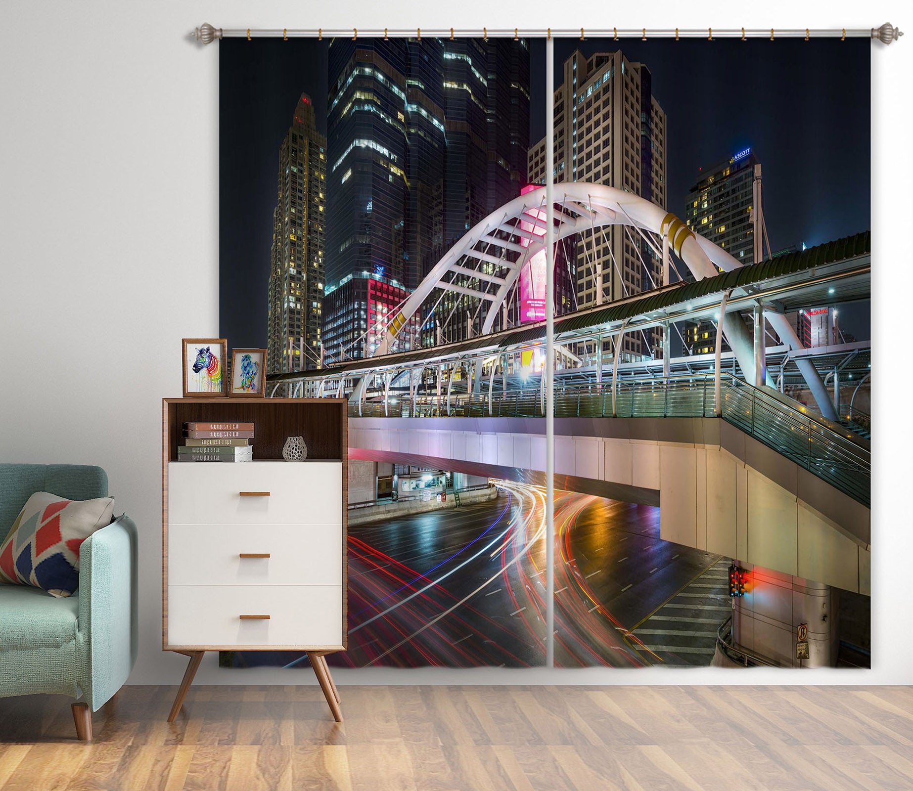 3D Light Bridge 158 Marco Carmassi Curtain Curtains Drapes