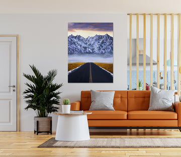 3D Road Snow Mountain 10079 Marina Zotova Wall Sticker