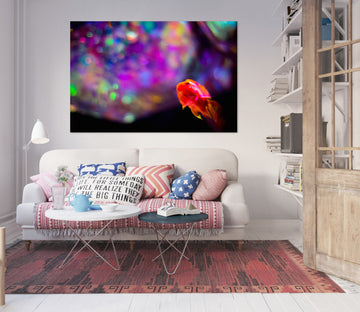 3D Purple Color 016 Noirblanc777 Wall Sticker