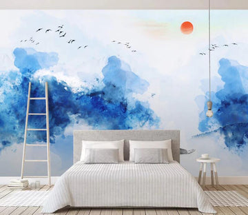 3D Blue Wonderland 599 Wall Murals