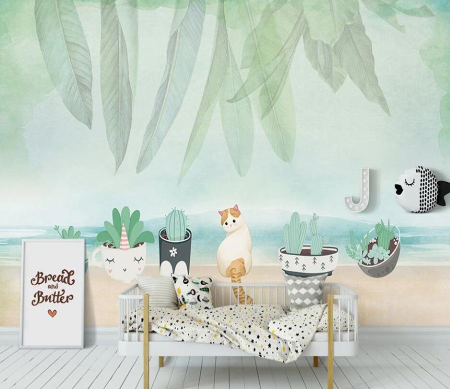 3D Fauna Cactus 1135 Wall Murals