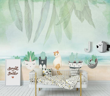 3D Fauna Cactus 1135 Wall Murals