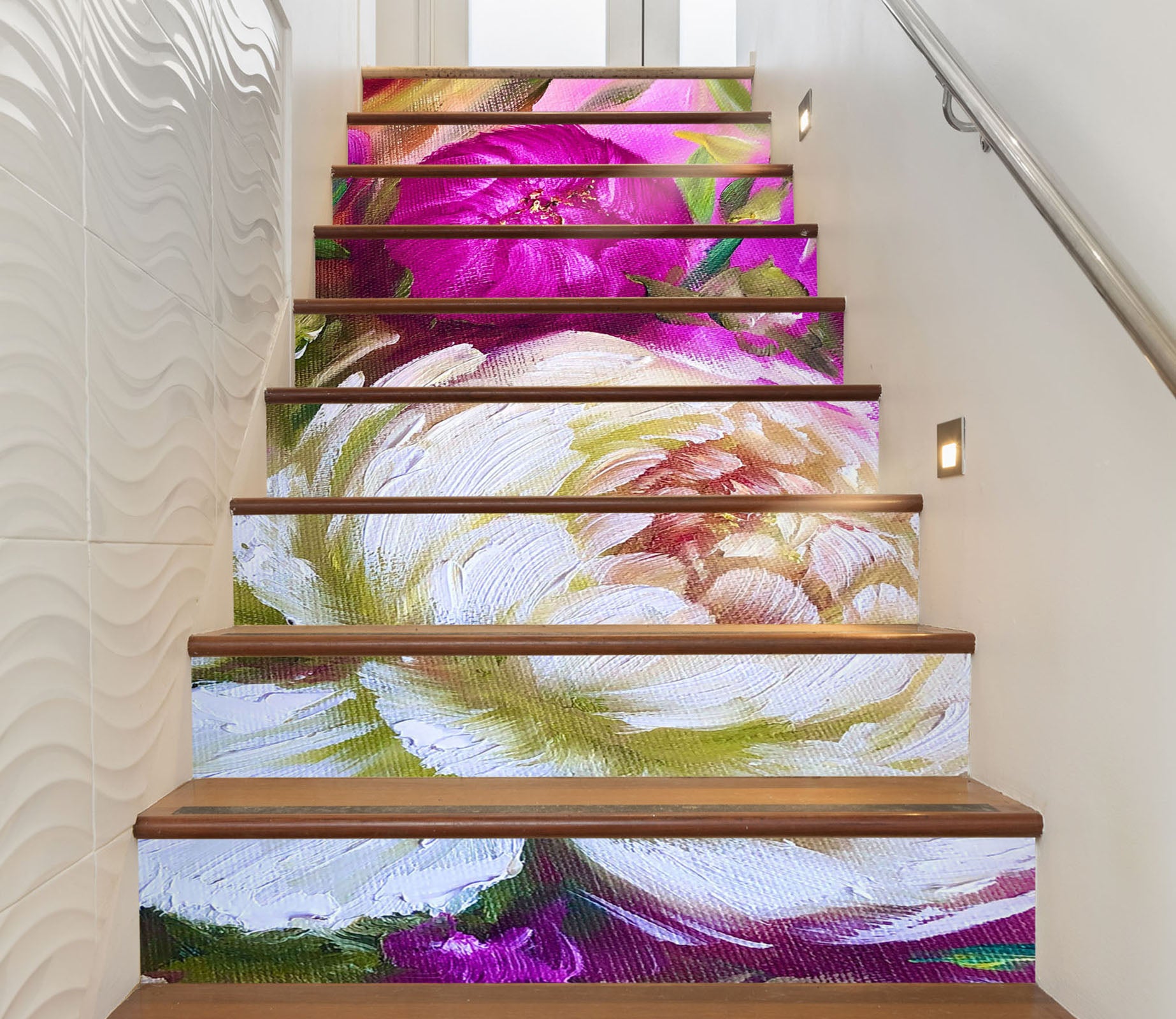 3D Red Flower Bud 2036 Skromova Marina Stair Risers