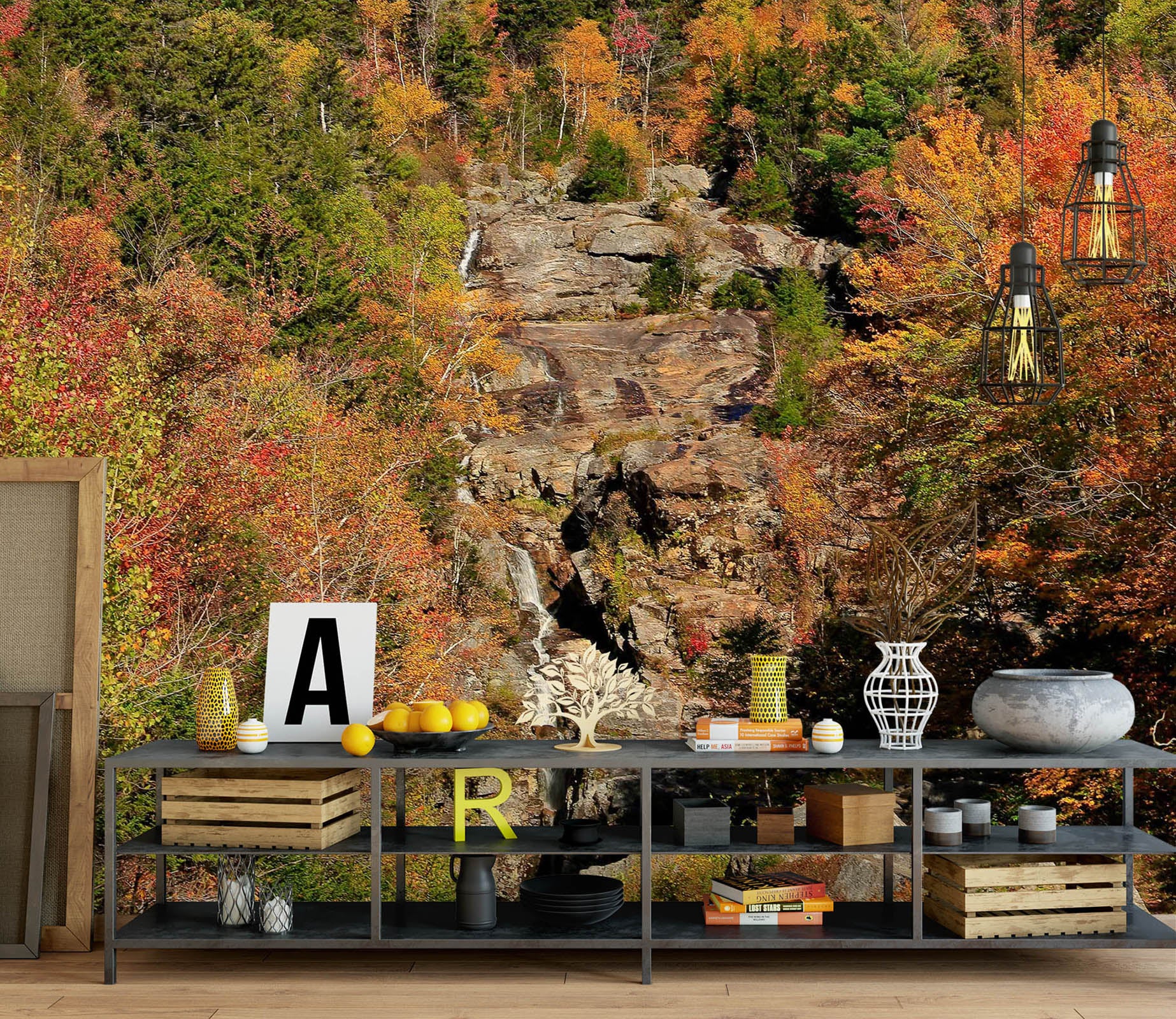 3D Trees In The Mountains 62093 Kathy Barefield Wall Mural Wall Murals