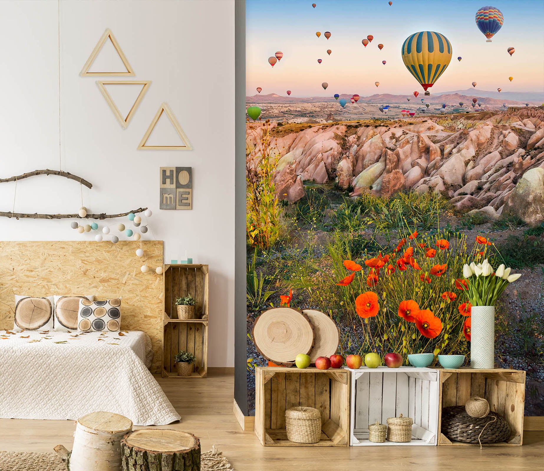 3D Hot Air Balloon 57144 Wall Murals