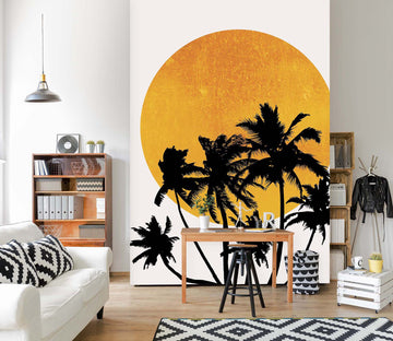 3D Moon Coconut 1483 Boris Draschoff Wall Mural Wall Murals