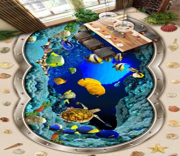 3D Underwater World 271 Floor Mural  Wallpaper Murals Rug & Mat Print Epoxy waterproof bath floor
