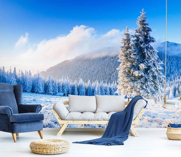 3D Snow Mountain Forest 57092 Wall Murals
