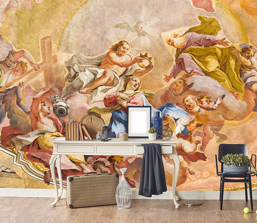 3D Happy Angel 1557 Wall Murals