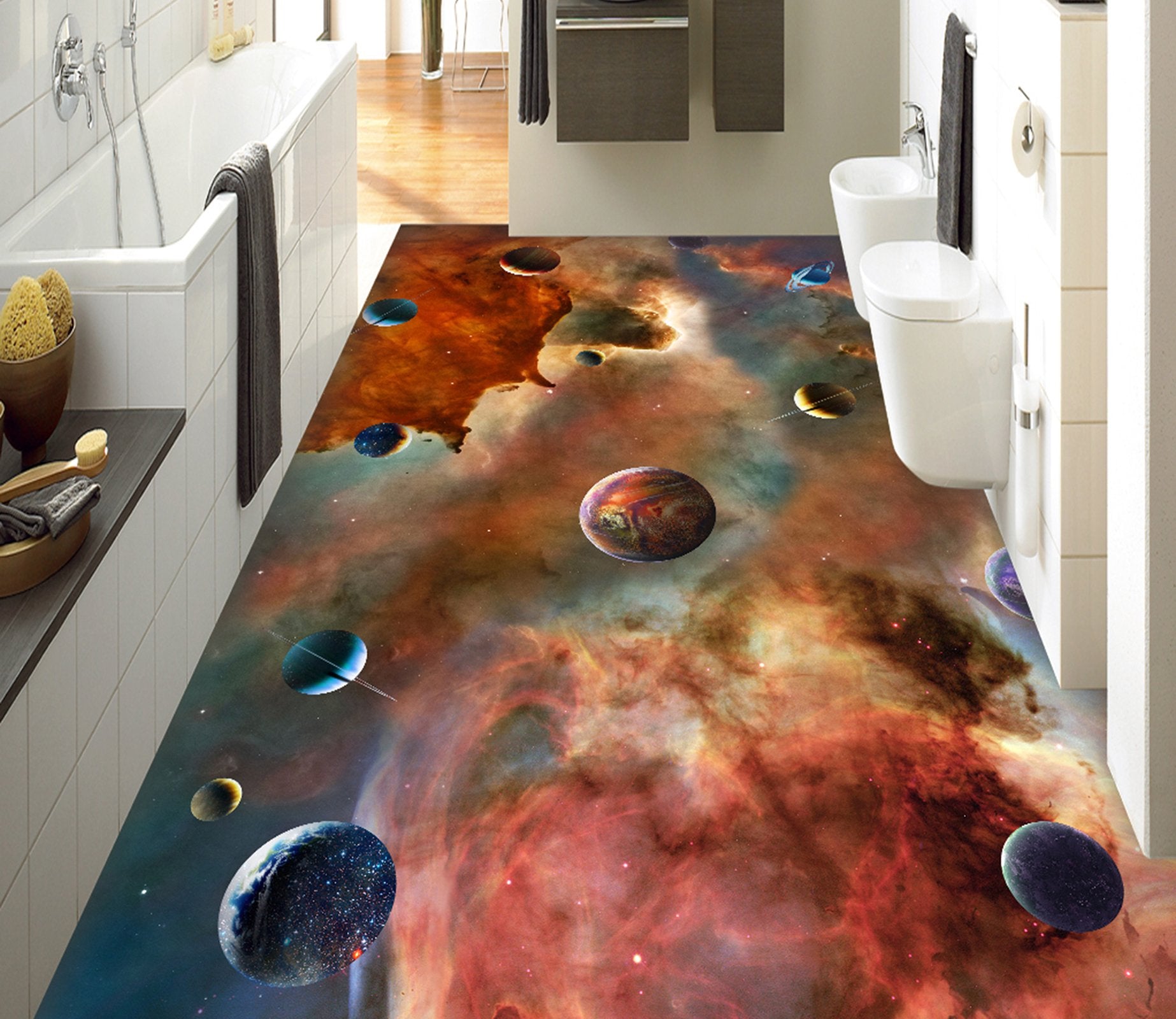 3D Colored Starry Sky WG713 Floor Mural Wallpaper AJ Wallpaper 2 