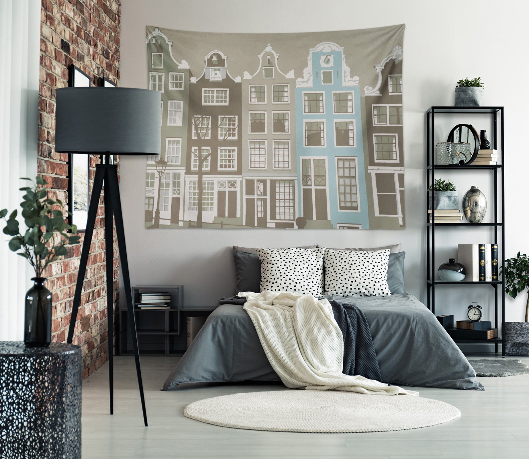 3D House Building 107 Steve Read Tapestry Hanging Cloth Hang