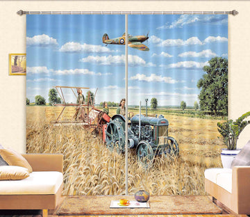 3D Harvesting Victory 069 Trevor Mitchell Curtain Curtains Drapes