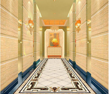 3D Black Lace WG195 Floor Mural Wallpaper AJ Wallpaper 2 