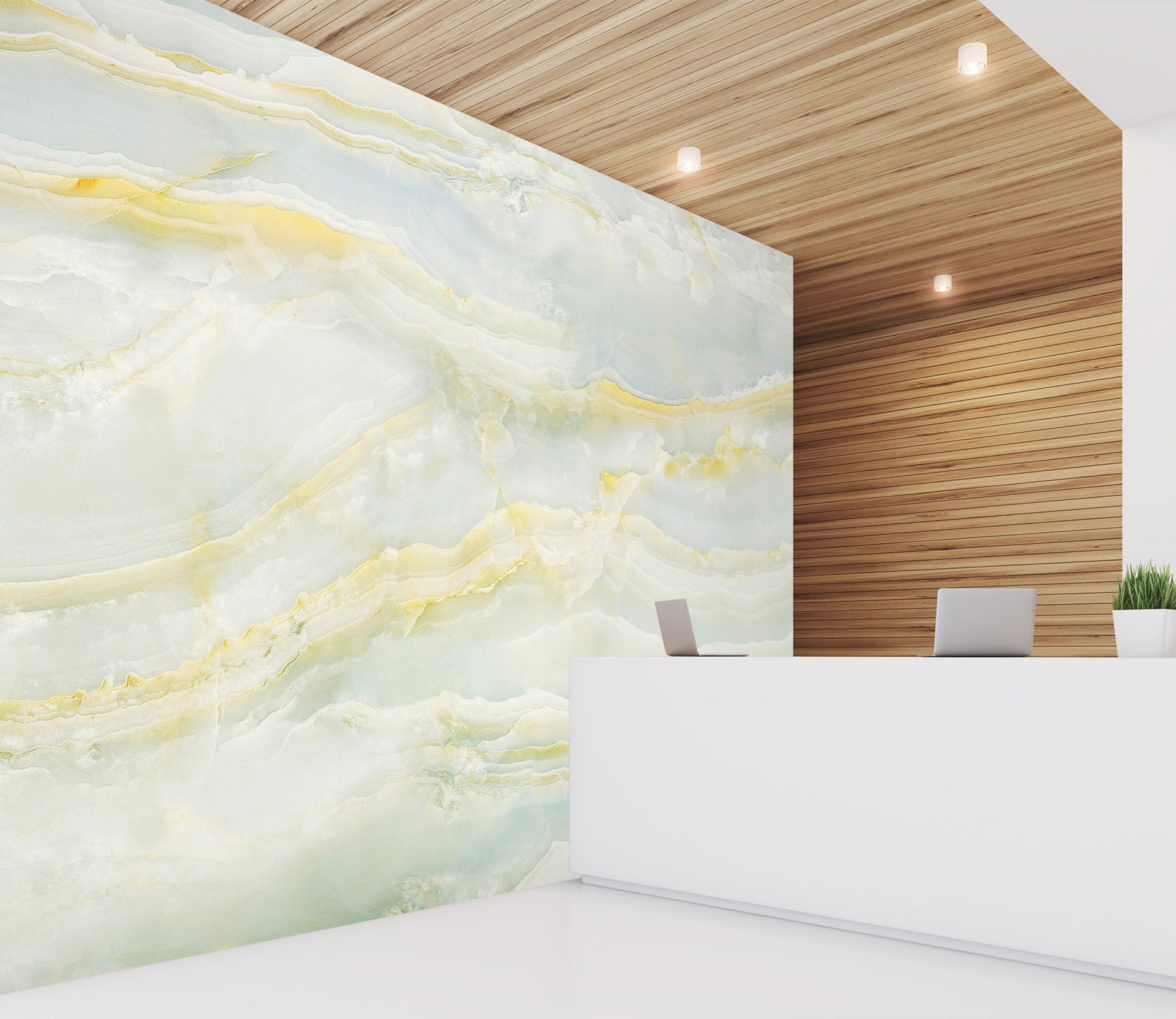 3D Yellow Pattern 1498 Wall Murals