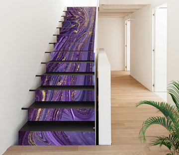 3D Purple Quicksand Texture 486 Stair Risers