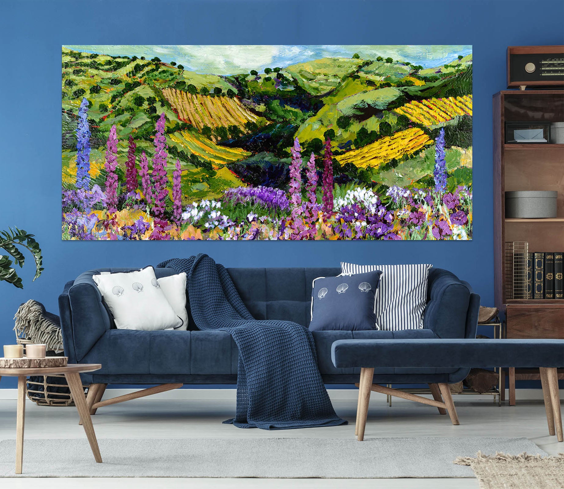 3D Terraced Field Garden 001 Allan P. Friedlander Wall Sticker