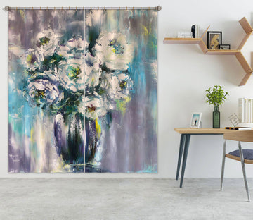 3D Vase Oil Painting 393 Skromova Marina Curtain Curtains Drapes