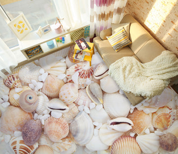3D Summer Shells 140 Floor Mural  Wallpaper Murals Rug & Mat Print Epoxy waterproof bath floor