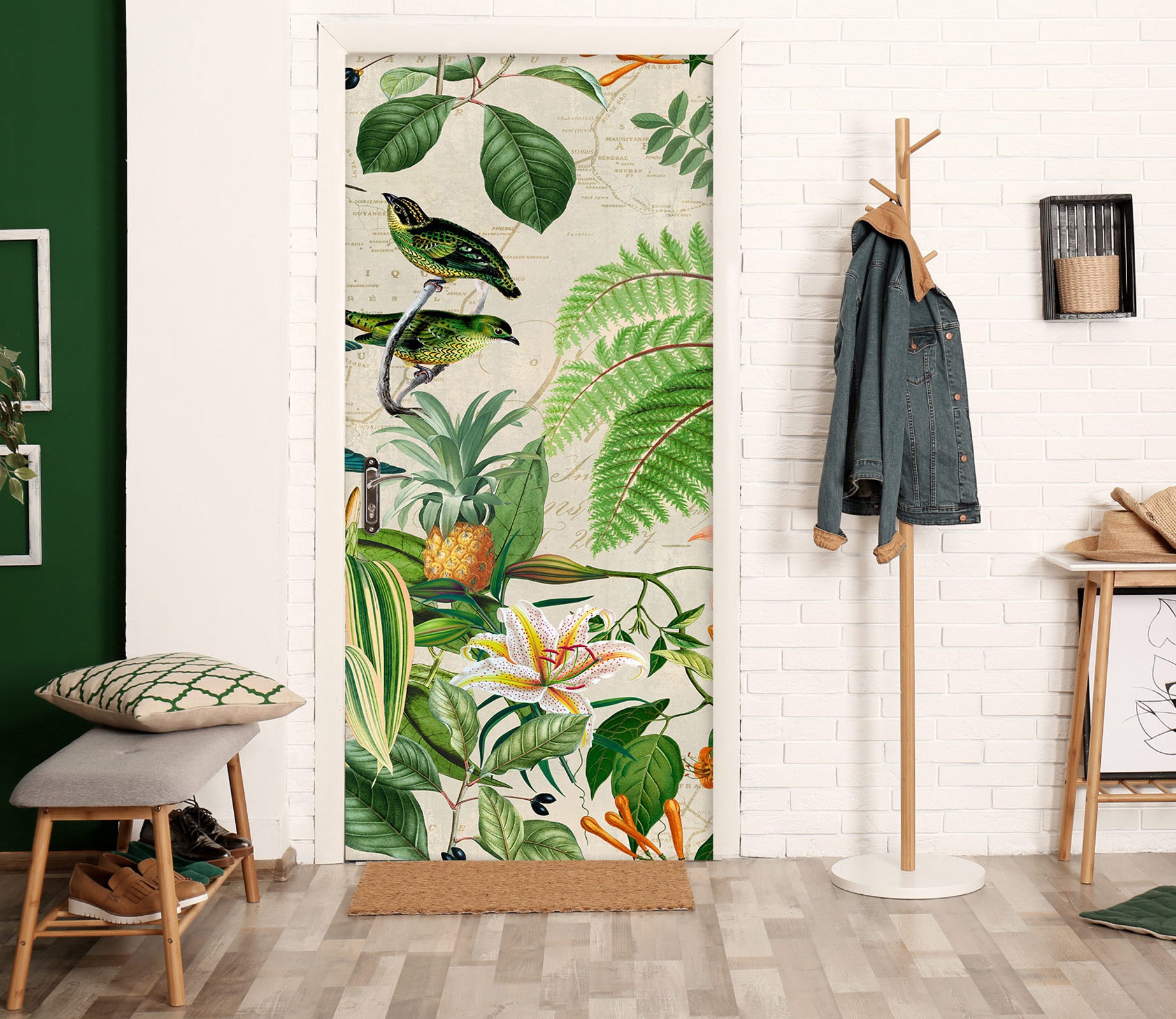 3D Pineapple Grove 11925 Andrea Haase Door Mural