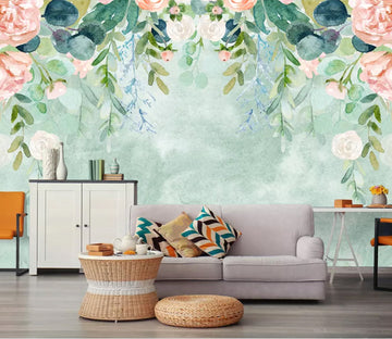 3D Flower Leaves WC16 Wall Murals Wallpaper AJ Wallpaper 2 