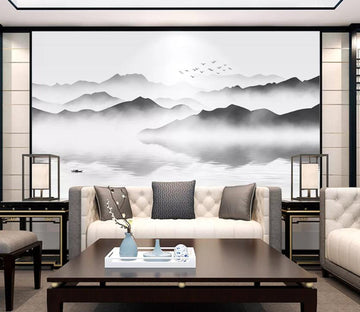 3D Foggy Forest WC99 Wall Murals Wallpaper AJ Wallpaper 2 