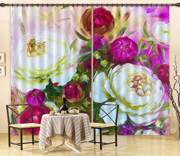3D Painted Flowers 2426 Skromova Marina Curtain Curtains Drapes
