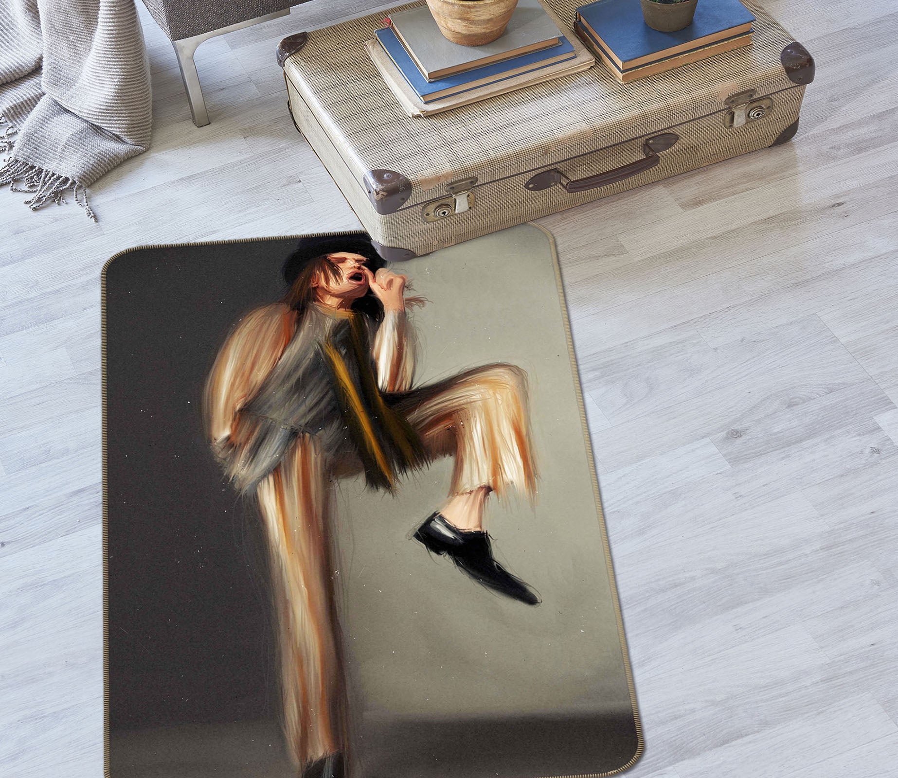 3D Mad Hatter 1010 Marco Cavazzana Rug Non Slip Rug Mat
