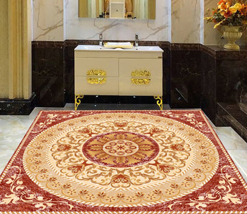 3D Round Marble Pattern WG352 Floor Mural Wallpaper AJ Wallpaper 2 