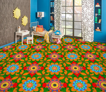 3D Strong Color Pattern 643 Floor Mural  Wallpaper Murals Rug & Mat Print Epoxy waterproof bath floor