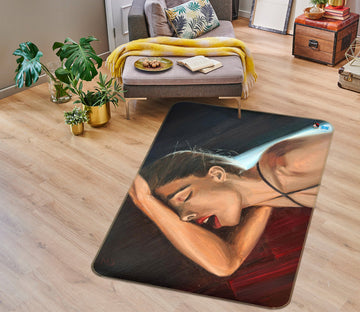 3D Woman Oil Painting 9717 Marina Zotova Rug Non Slip Rug Mat