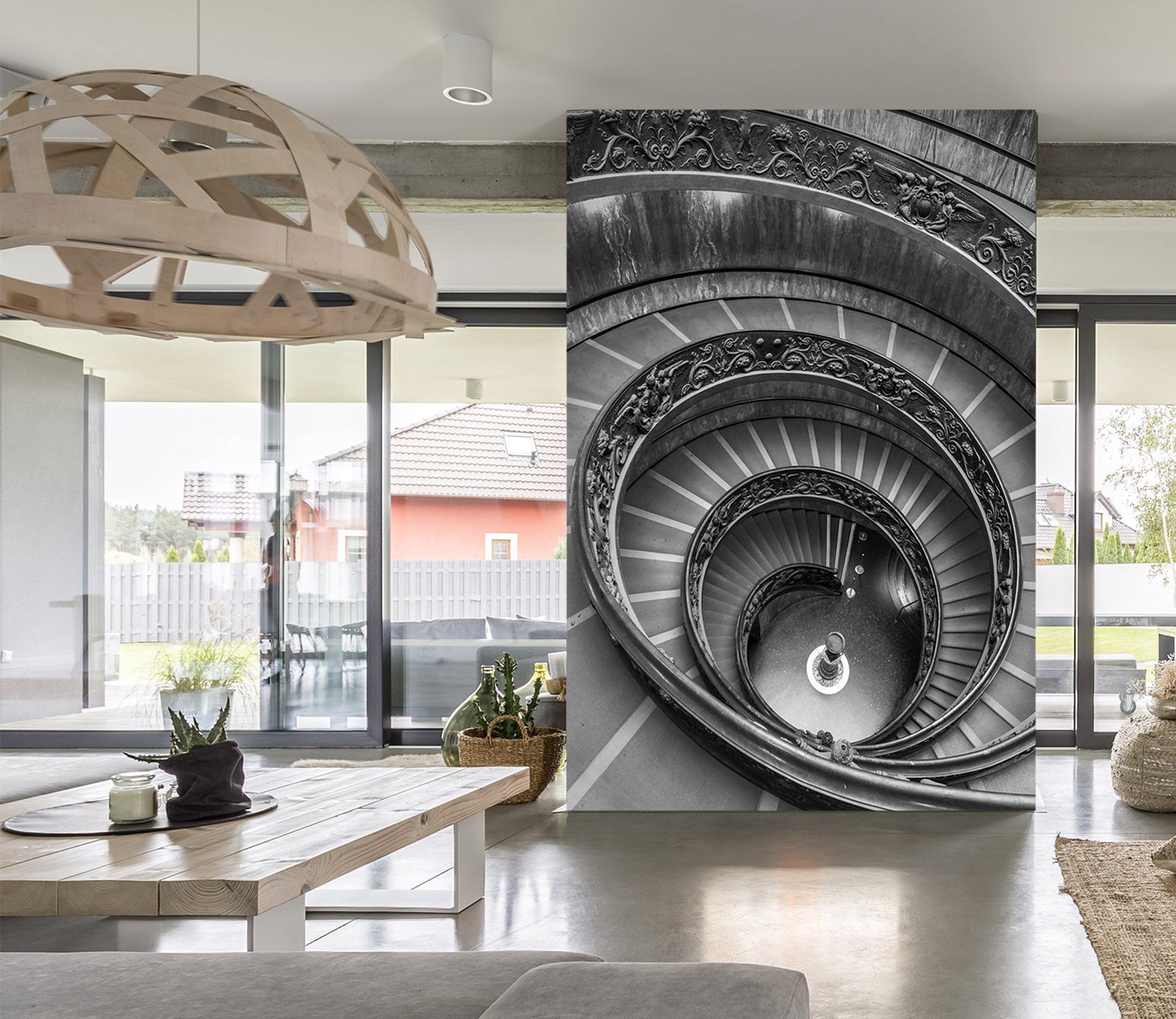 3D Spiral Staircase 109 Assaf Frank Wall Mural Wall Murals
