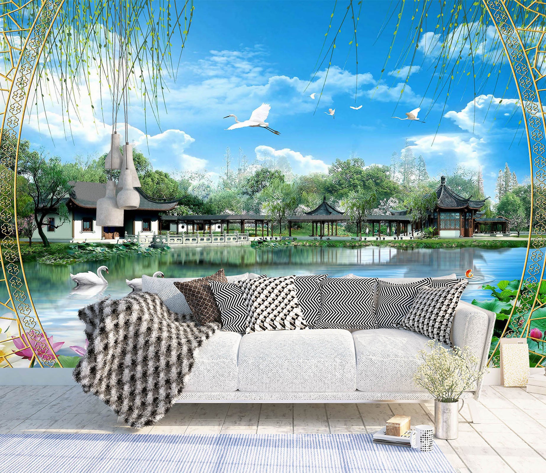 3D Spring Park 1420 Wall Murals