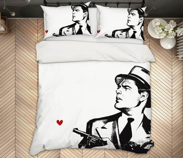 3D Red Heart 136 Boris Draschoff Bedding Bed Pillowcases Quilt