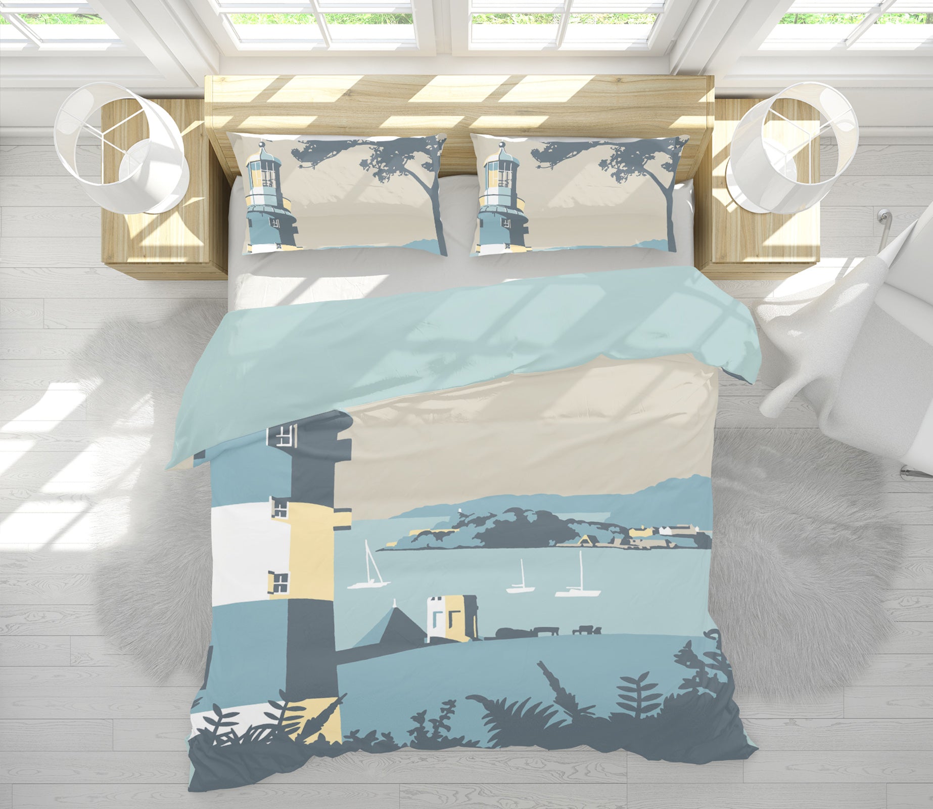 3D Plymouth 2038 Steve Read Bedding Bed Pillowcases Quilt