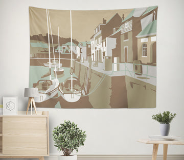 3D House Fishing Boat 1025 Steve Read Tapestry Hanging Cloth Hang