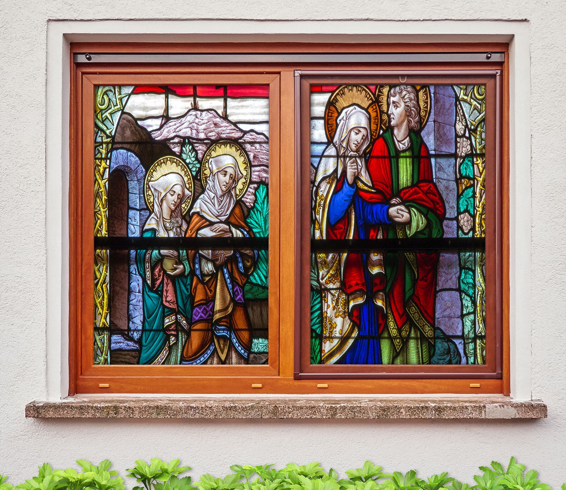 3D Believers Prayer 018 Window Film Print Sticker Cling Stained Glass UV Block