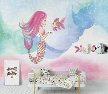 3D Innocent Mermaid 1132 Wall Murals